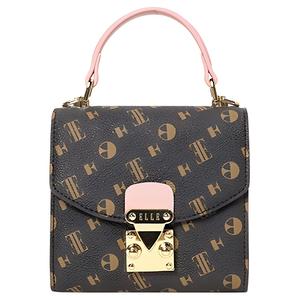 ELLE Сумка Fabric Handbag Women's Coffee & Black/Coffee & Pink