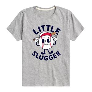 Бейсбольная футболка с рисунком Little Slugger для мальчиков 8–20 лет Licensed Character, серый