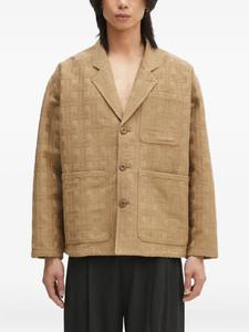 Куртка Kenzo из узорчатой ткани для спецодежды, нейтральный