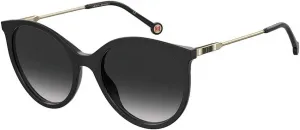 Женские солнцезащитные очки Carolina Herrera серого цвета с круглыми линзами, артикул CH 0069/S 0807/9O 56, Grey