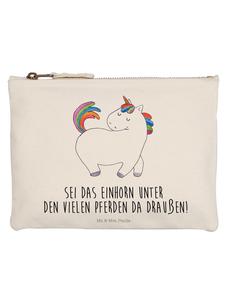 Mr. & Mrs. Panda Пенал с единорогом и надписью белого цвета