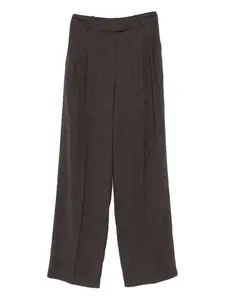 Брюки свободного кроя Patrizia Pepe, коричневый