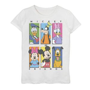 Футболка с изображением Микки и друзей Disney для девочек 7–16 лет, белый
