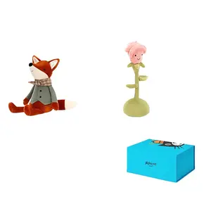 Плюшевая кукла Fun Plant Small Flower Moonlight, Riverbank Iris, And Fox Gift Box Set высотой 22см/33см JELLYCAT