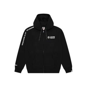 Толстовка с молнией от *A Bathing APE с логотипом Now Aape, черный