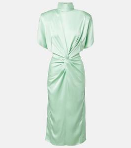 Сатиновое платье миди Stella McCartney, Licht Mint