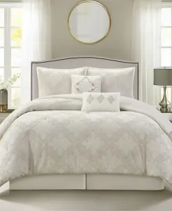 Медальон Присса 6 шт. Комплект одеял, королева Stratford Park, белый