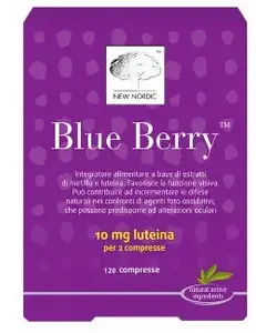 Добавка для зрительных функций Blue Berry, 120 таблеток New Nordic