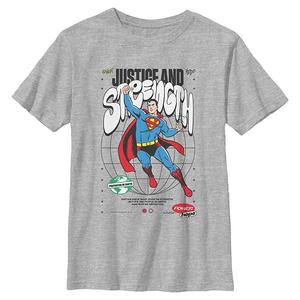 Футболка с принтом Superman Justice and Strength для мальчиков 6-20 Licensed Character