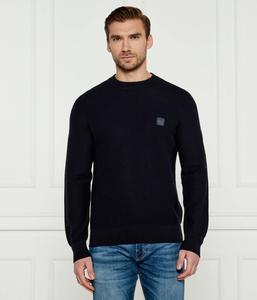 Свитер мужской Boss Orange с круглым вырезом, синий