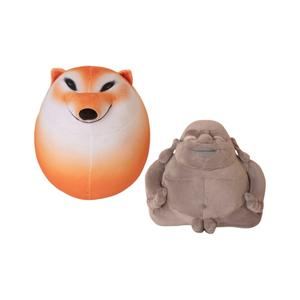 Забавная плюшевая кукла голова собаки бодхисаттва высотой 25 см PUDOWRABBIT