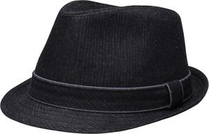 Легкая мужская фетровая шляпа Levi's с двумя съемными лентами, Black Denim