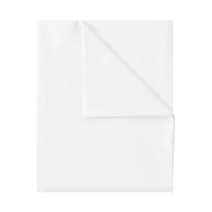 Простыня, 100% хлопок, без резинки, 180х275 см, белая NatureMark