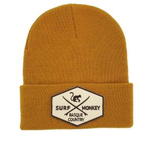 SURF MONKEY Вязаная шапка из переработанного материала — один размер (горчичный)