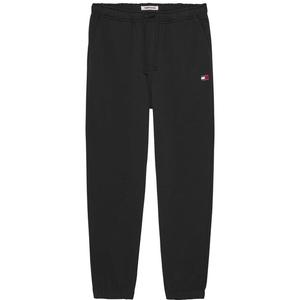 Брюки Tommy hilfiger с однотонным логотипом Tommy Jeans, черный
