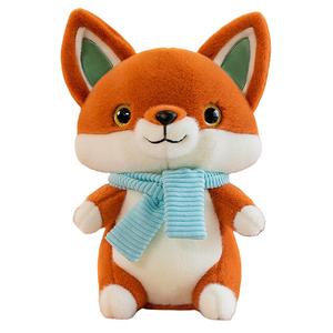Плюшевая кукла Little Fox Dolls высотой 25см/40см/60см MLING, темно-оранжевый