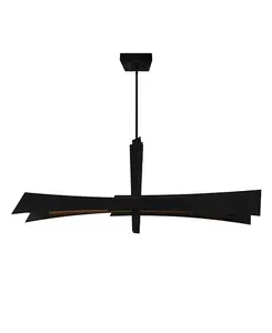 23-Дюймовая металлическая люстра со встроенными светодиодами Solara Cwi Lighting, black