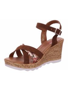 Босоножки на танкетке коричневого цвета s.Oliver