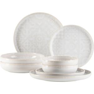 Набор посуды Сервиз Traditional Tiles с художественными узорами, 8 предметов, на 2 персоны Mäser, белый