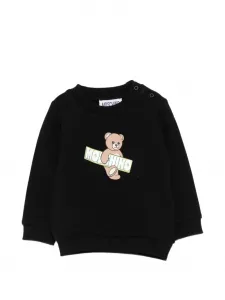 Свитшот с принтом "Тедди" Moschino Kids, черный
