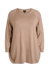 Джемпер Zizzi Jumper, Desert Taupe/Sand