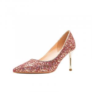 BIGTREE Туфли на тонком каблуке, женские, красные