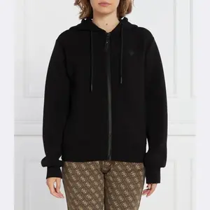 Толстовка Allie Scuba Hoodie стандартного кроя на молнии Guess, черный