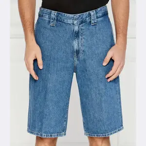 Джинсовые шорты свободного кроя Calvin Klein, синий