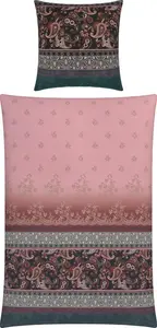 Постельное белье , розовое, 1x 155x200 см + 1x 80x80 см Erwin Müller