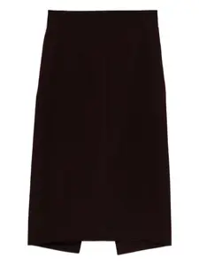 Юбка-карандаш с пряжкой Mugler, красный