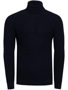 Водолазка облегающего кроя из плотной вязки темно-синего цвета Rusty Neal