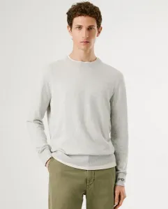 Мужской джемпер приталенного кроя с круглым вырезом Pepe Jeans, светло-серый