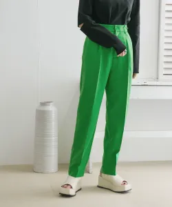 Illi Брюки с одной заправкой и центральной заутюжкой Kbf, цвет Green