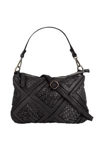 Сумка через плечо, натуральная кожа, производство Италия Samantha Look, черный