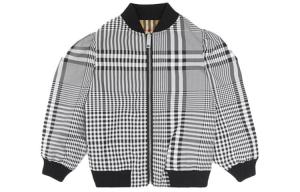 Детская куртка Burberry, цвет Black/White