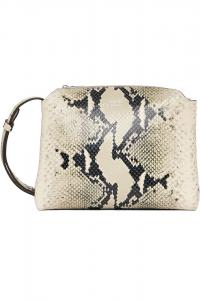 Khaite Сумка через плечо Lina цвета слоновой кости и черного цвета