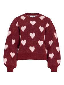 VILA Свитер 'VILUNA' в цвете Blood Red