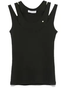 Многослойный топ без рукавов Viktor & Rolf, черный