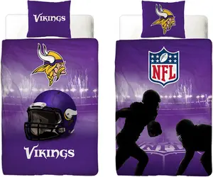 Постельное белье для американского футбола NFL Minnesota Vikings Linon / Renforce