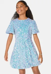 Вечернее коктейльное платье с пайетками и асимметричным подолом/платье для вечеринки Lipsy, Blue