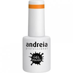 Полуперманентный гель-лак для ногтей Андрея для УФ/светодиодной лампы, интенсивный блеск и 4 недели стойкости гель-лака для французского маникюра, цвет 262 оранжевых оттенков желтого неона, 10,5 мл, Andreia
