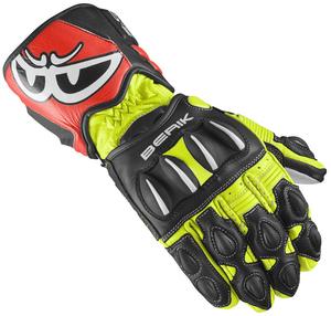 Мотоциклетные перчатки Berik thunar evo, Black/Neonyellow/Neonred
