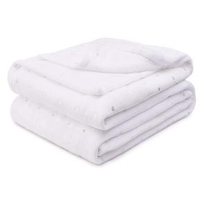 Флисовое плюшевое одеяло SUPERIOR средней плотности, белый