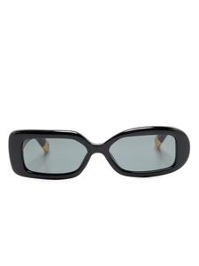 Jacquemus солнцезащитные очки Les Lunettes Rond Carré асимметричного кроя, черный