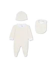 Детский комплект из 3 предметов Balmain, бежевый