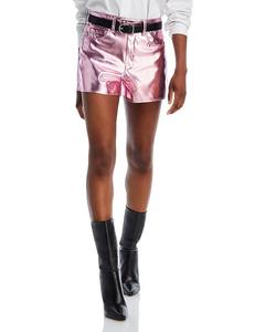 BLANKNYC Шорты металлик с высокой посадкой, розовый