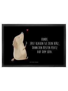 Коврик для ног Mr. & Mrs. Panda, черный