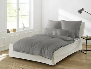 Постельное белье из сатина IRISETTE, не требующее глажки, Paris 8000, графит, 135 x 200 см