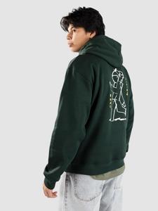 Худи Polar Skate Dave - Dual Living Hoodie, dark green