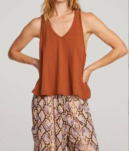 Майка Carmel в цвете виски Chaser, цвет whiskey